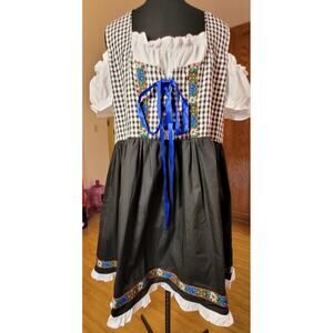 Kate Kasin Womens German Dirndl Dress 2XL Costume Bavarian Oktoberfest Halloween